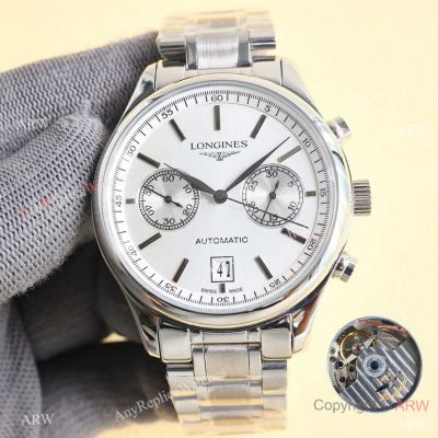 Longines Conquest Complications Watches Steel White Dial